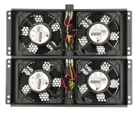 ExtraLink  Wentylator do szaf 19" 230V 350x320x50mm (czarna) - 1323220 - zdjęcie 1